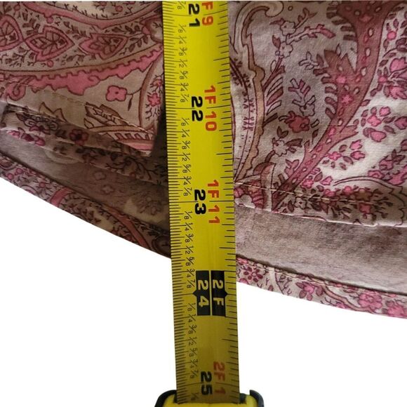 New York Company Pink Mauve Paisley Button Down Top Size S - Picture 6 of 7